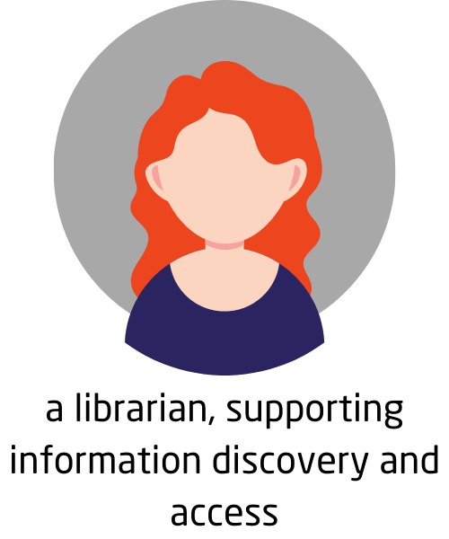 I am a librarian, supporting information discovery and access