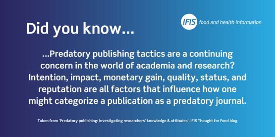 Did you know- predatory journals 1