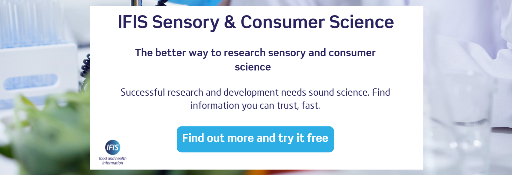 IFIS Sensory and Consumer science CTA