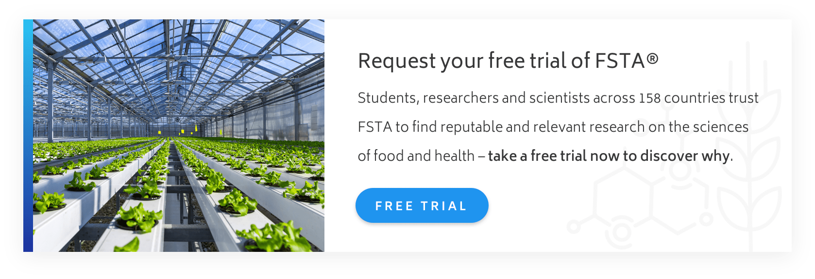 Request a free trial of the FSTA database 