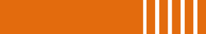 decorative orange header banner with simple white stripes